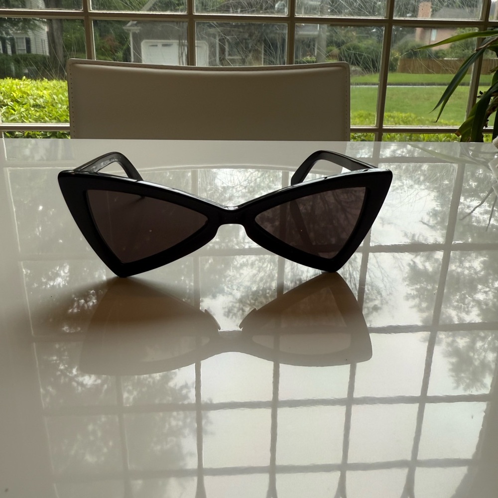 Saint Laurent Black Cat-Eye Sunglasses